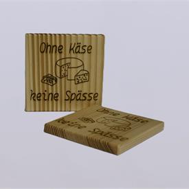 Raclette-Untersetzer - ohne Käse keine Spässe