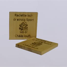 Raclette-Untersetzer - Sport wo dr Chäs louft