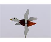 Windspiel-Flugente orange