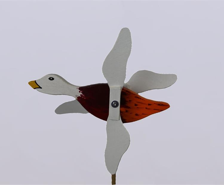 Windspiel-Flugente orange